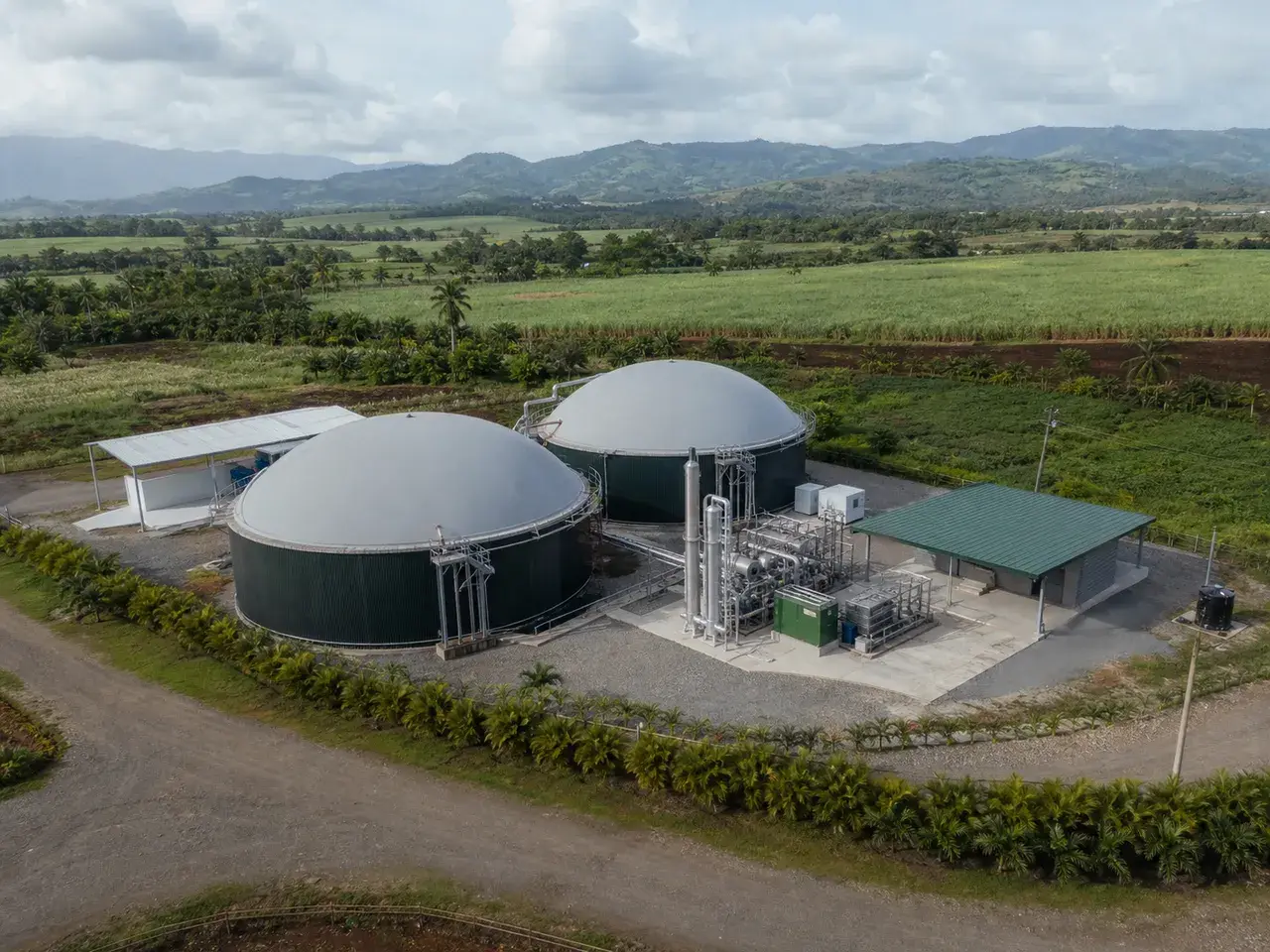 Instalación agrícola de biodigestión en República Dominicana